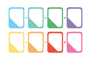 business infographic with squares figures