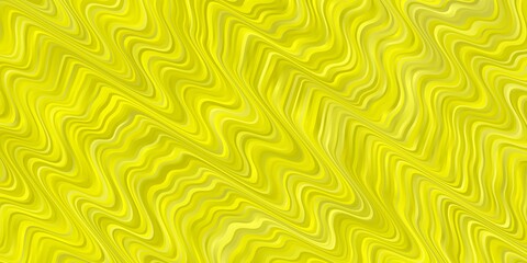 Light Yellow vector background with lines. Brand new colorful illustration with bent lines. Pattern for ads, commercials.