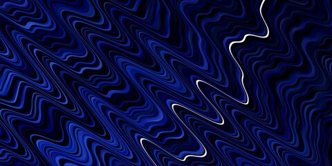 Light BLUE vector background with curved lines. Abstract illustration with gradient bows. Best design for your ad, poster, banner.