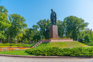 Statue of Tara Shevchenko in Kyiv, Ukraine