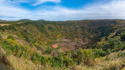 Sangumburi crater at Jeju island, Republic of Korea © dudlajzov