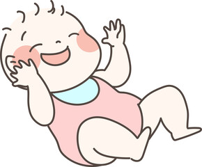 女の子カラーの赤ちゃん