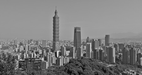 Taipei Panorama from Elephant Mountain, Taiwan