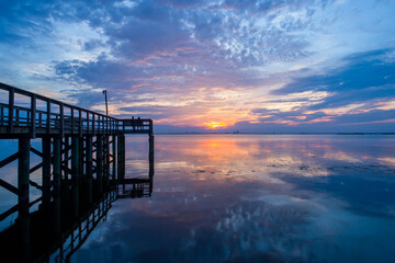 Sunset on the eastern shore of Mobile Bay 
