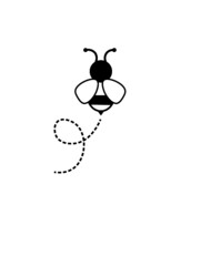 bee icon vector illustrator 