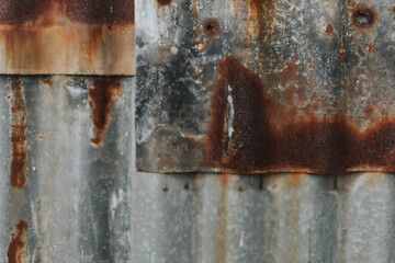 old rusty metal door