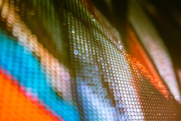 CloseUp LED blurred screen. LED soft focus background. abstract background ideal for design.