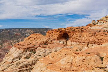 Fototapeta na wymiar Daytime of the Beautiful Cassidy Arch of Capitol Reef National Park