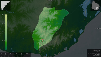 Lavalleja, Uruguay - composition. Physical