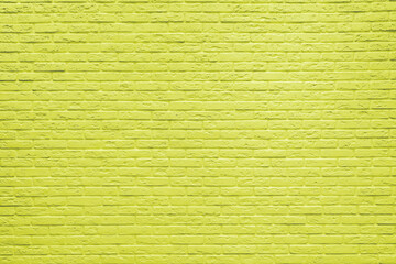Green brick wall background inside of the room.