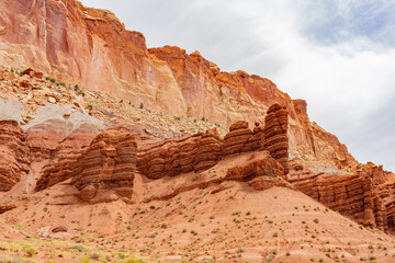 Fototapeta premium Beautiful landsacpe along the Scenic drive of Capitol Reef National Park