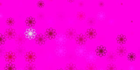 Light Pink vector pattern with wry lines.