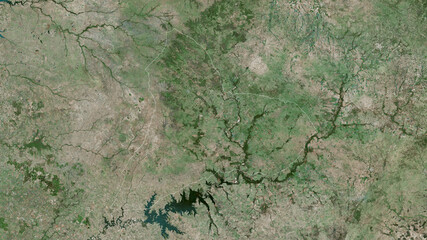 Tacuarembó, Uruguay - outlined. Satellite