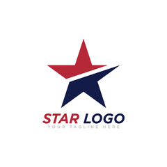 Obraz premium Star Logo Design Vector Template