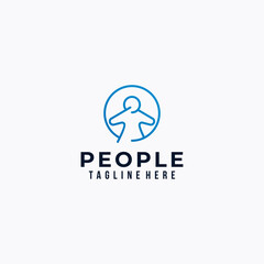 people logo icon vector isolated
