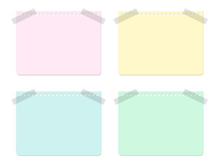 セロハンテープとメモ用紙