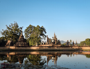 Fototapeta premium Sukothai historical park, Unesco world heritage, Thailand