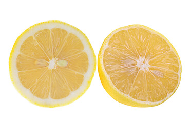 Lemons isolated on white background.