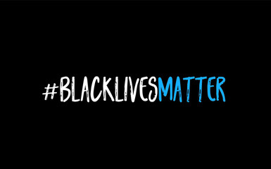 Black Lives Matter stamp message in vector illustration.