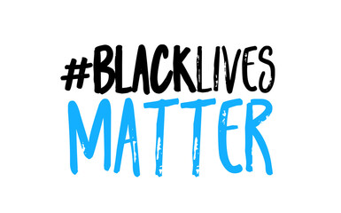 Black Lives Matter stamp message in vector illustration.