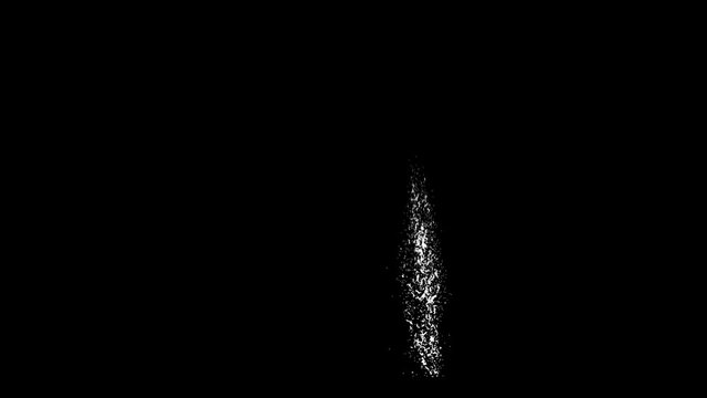 Slender water splashes in the air used for small fountains, 3D rendering