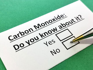 Obraz premium Questionnaire about environment