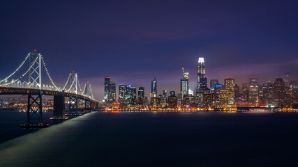 Fototapeta na wymiar San Francisco Skyline at Twilight