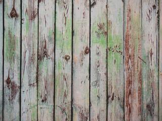Old wooden fence with cracked paint texture