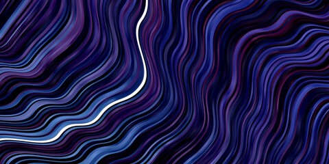 Dark Purple vector pattern with curved lines. Illustration in abstract style with gradient curved.  Pattern for ads, commercials.