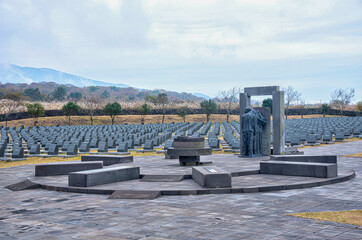 Cemetery at Jeju April 3 Peace park at Republic of Korea