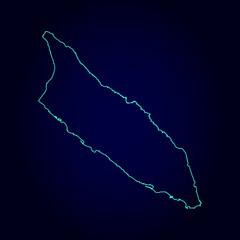 aruba map - blue pastel graphic background . Vector illustration eps 10.Blue map of aruba,High detailed blue vector map - Aruba. - Vector