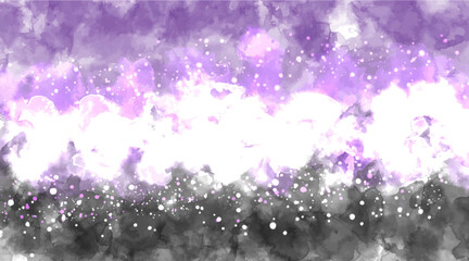 Black purple beautiful watercolor background. Watercolor Black background abstract. Watercolor purple background abstract.  Watercolor colorful, pastel color, rainbow, splash, sky, texture, wallpaper.