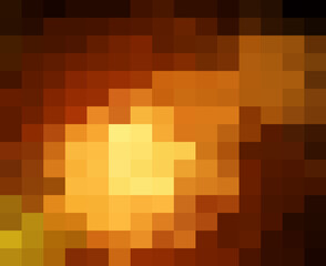 Abstract Orange geometric Background, Creative Design Templates. Pixel art Grid Mosaic, 8 bit vector background.