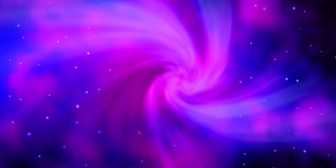 Obraz premium Dark Purple vector pattern with abstract stars. Colorful illustration with abstract gradient stars. Pattern for new year ad, booklets.