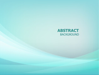 Naklejka premium Abstract vector background with green curve line for brochure and website.