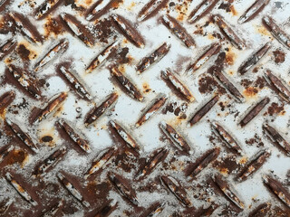 Old metal sheet  rust-stamping as backgrpund texture
