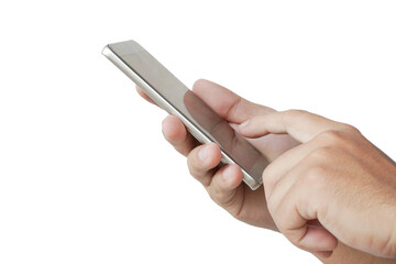 Fototapeta premium Touch screen smartphone, in hand