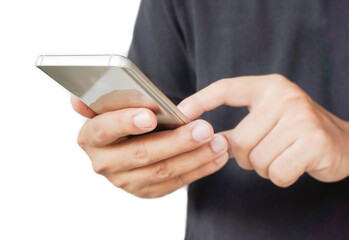 Touch screen smartphone, in hand