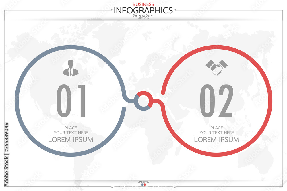Poster infographic business horizontal timeline process chart template. vector modern banner used for prese