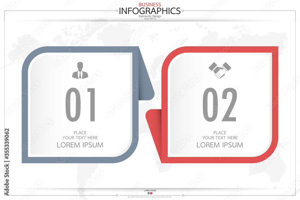 Poster infographic business horizontal timeline process chart template. vector modern banner used for prese