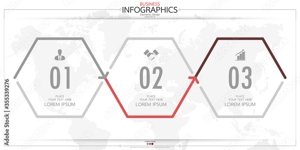 Poster infographic business horizontal timeline process chart template. vector modern banner used for prese