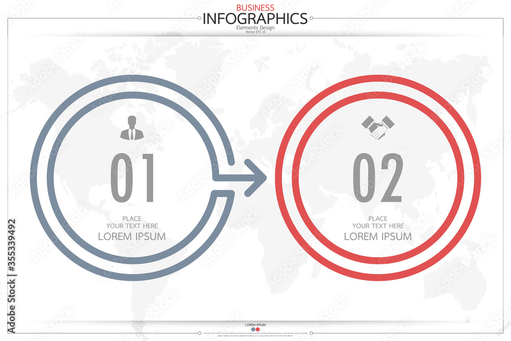Poster infographic business horizontal timeline process chart template. vector modern banner used for prese