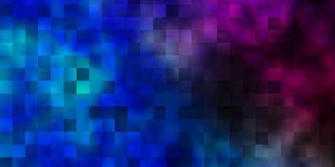 Dark Pink, Blue vector layout with lines, rectangles.