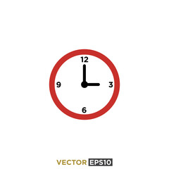 Clock and Time Icon Design Vector