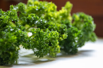 Fototapeta premium Parsley isolated on white background.