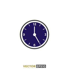 Clock and Time Icon Design Vector