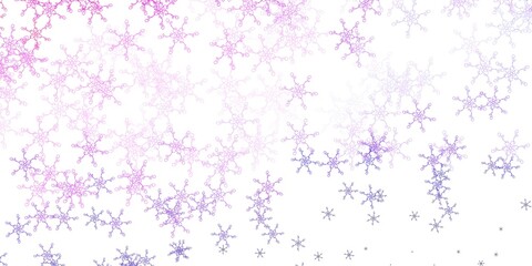 Obraz na płótnie Canvas Light Purple, Pink vector pattern with curves.