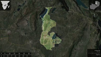 Luapula, Zambia - composition. Satellite