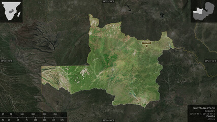 North-Western, Zambia - composition. Satellite