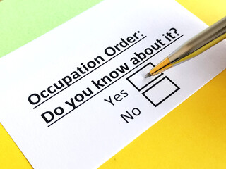 Obraz premium Questionnaire about family law